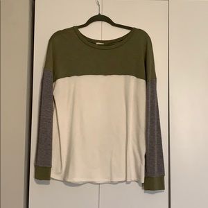 Colorblock Long Sleeve Top